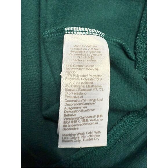 J. Crew Women’s Small Floral Ruffle Sleeve Sweater Green Crewneck Cottage - Picture 10 of 10